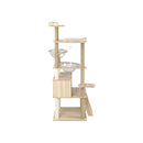 174 cm Cat Tree with Scratching Post Cat Condo Ladder