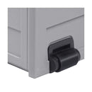 Outdoor Storage Box Lockable 290L Black&Light Grey