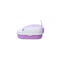 Medium Portable Cat Toilet Litter Box Tray With Scoop Purple