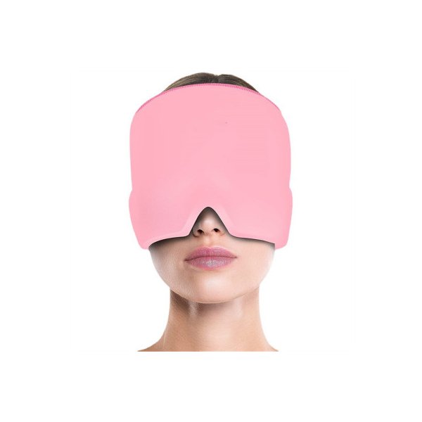 Migraine Relief Aroma Ice Pack Therapy Headache Pain Relief Hat Pink