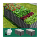 Garden Bed x 2 Galvanised Steel 120x80x73CM