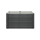 Garden Bed x 2 Galvanised Steel 120x80x73CM