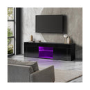 Tv Cabinet Rgb Led Gloss 130Cm Black