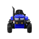 XL Kids Ride On Tractor 12V with Trailer Remote Blue