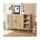 Shoes Storage Cabinet 4 Closed And 3 Open Shelves