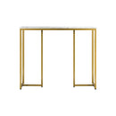 Console Table Marble Effect Hall Display White&Gold