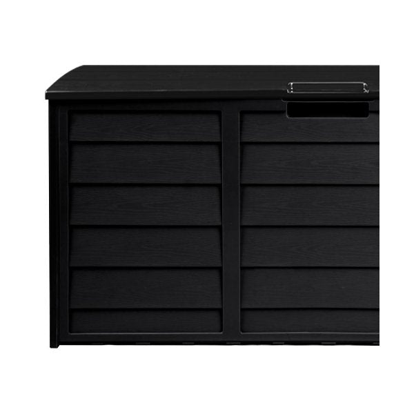 Outdoor Storage Box Lockable 290L Black