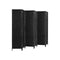 6 Panel Room Divider Privacy Screen Black