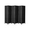 6 Panel Room Divider Privacy Screen Black