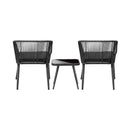 Outdoor Furniture Set Chairs&Side Table 3PCS