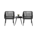 Outdoor Furniture Set Chairs&Side Table 3PCS