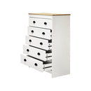 Tallboy Chest of Drawer with 6 Drawers White