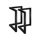2X Table Legs Bench Steel Metal 71x71cm