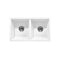 Kitchen Basin Stone Sink Bathroom Laundry Double 770Mmx450Mm White