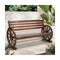 Garden Bench 3 Seater Wooden Wagon Chair
