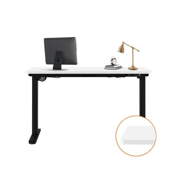 Standing Desk Top with Drilled Hole White 140x70cm