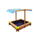 Sandpit Kids Toy Sandbox With Canopy 95 X 95 X 95Cm