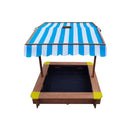 Sandpit Kids Toy Sandbox With Canopy 95 X 95 X 95Cm