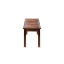 120cm Wood Garden Bench Slatted Seat