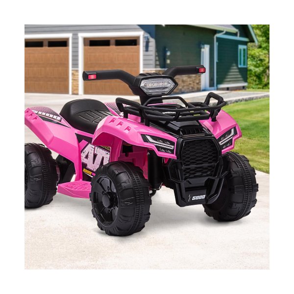 Kids Ride On Car Electric ATV Rechargeable Black