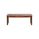120cm Wood Garden Bench Slatted Seat