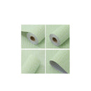 61Cm X 10M Green Decor Faux Grasscloth Paper Self Adhesive Removable