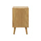 Bedside Tables 2 Drawers Air Gap Handle Black