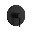 Shower Mixer Tap Round Black