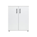 Storage Cabinet 3 Shelves Freestanding White