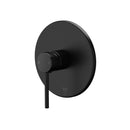 Shower Mixer Tap Round Black