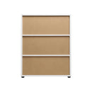 Storage Cabinet 3 Shelves Freestanding White