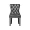 Velert Dining Chair With French Tufted X2 Grey
