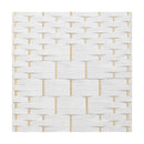 8 Panel Room Divider Privacy Screen White