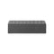 Storage Ottoman XL Faux Linen Grey