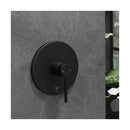 Shower Mixer Tap Round Black