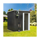 Garden Shed 1.62x0.86M Workshop Cabin Metal House
