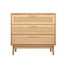 3 Chest of Drawers Clothes Storage Rattan