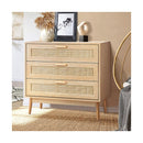 3 Chest of Drawers Clothes Storage Rattan