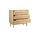 3 Chest of Drawers Clothes Storage Rattan