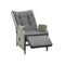 Recliner Chairs with Adjustable Footrest Grey