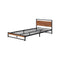 Metal Bed Frame King Single Size Wooden