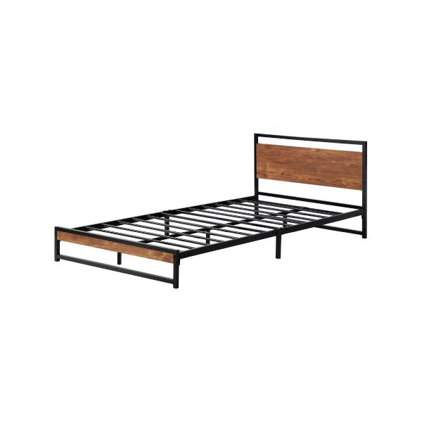 Metal Bed Frame King Single Size Wooden