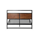 Metal Bed Frame King Single Size Wooden