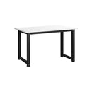 Computer Desk Metal Frame White Top 120cm