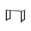 Computer Desk Metal Frame White Top 120cm