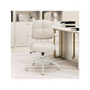 Upholstered Task Chair With Cushioned Back And Padded Armrests