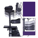 Upright Rollator Walker Forearm Rest Supports Mobilty Aid Seat Grey