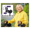 Upright Rollator Walker Forearm Rest Supports Mobilty Aid Seat Grey