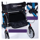 Upright Rollator Walker Forearm Support Rests Mobilty Aid Seat Blue
