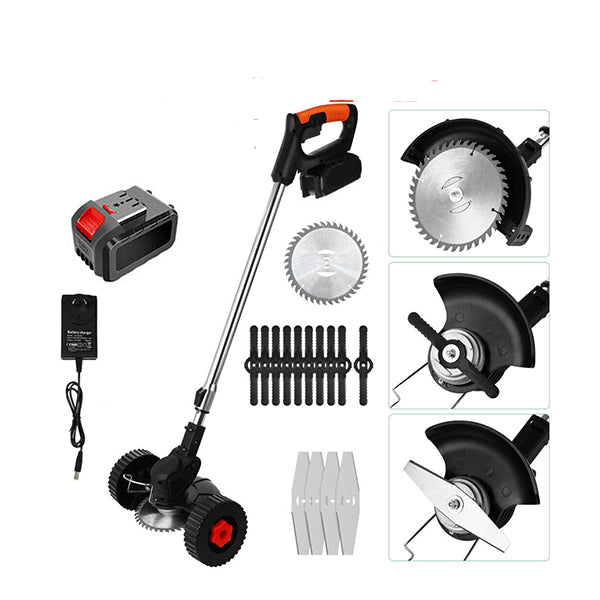 3in1 Cordless Grass Trimmer Grass Lawn Brush Cutter Whipper Snipper with 1 Battery